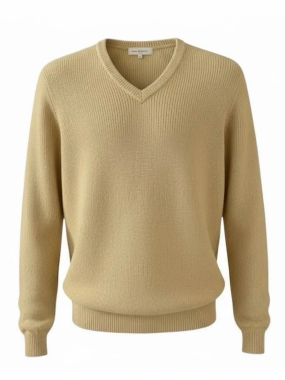 St. John Yellow V-Neck Long Sleeve Wool Blend Knit Sweater Size 2